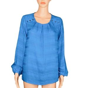 Liz Claiborne NWT Flowy Lightweight Blouse w Button Detail Womens Size Small
